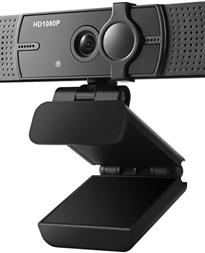Webcam with Microphone, No Distortion Privacy Cover 1080P USB Camera Plug Play Mic Full Ultra HD Web Camera Video Cam Calling Conferencing Streaming for PC/Desktop/Computer/Mac/Laptop/MacBook