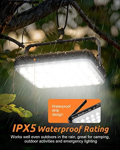 Eventek LED Camping Lantern Rechargeable 4000LM, 20000mAh Portable Power Bank up to 144 Hours Running, 5 Light Modes, IPX5 Waterproof Tent Light for Power Outages, Emergency, Hurricane, Home, Hiking - Image 6