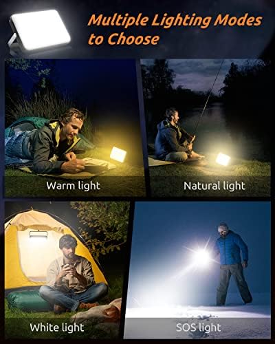 Eventek LED Camping Lantern Rechargeable 4000LM, 20000mAh Portable Power Bank up to 144 Hours Running, 5 Light Modes, IPX5 Waterproof Tent Light for Power Outages, Emergency, Hurricane, Home, Hiking - Image 3